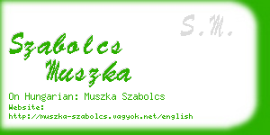 szabolcs muszka business card